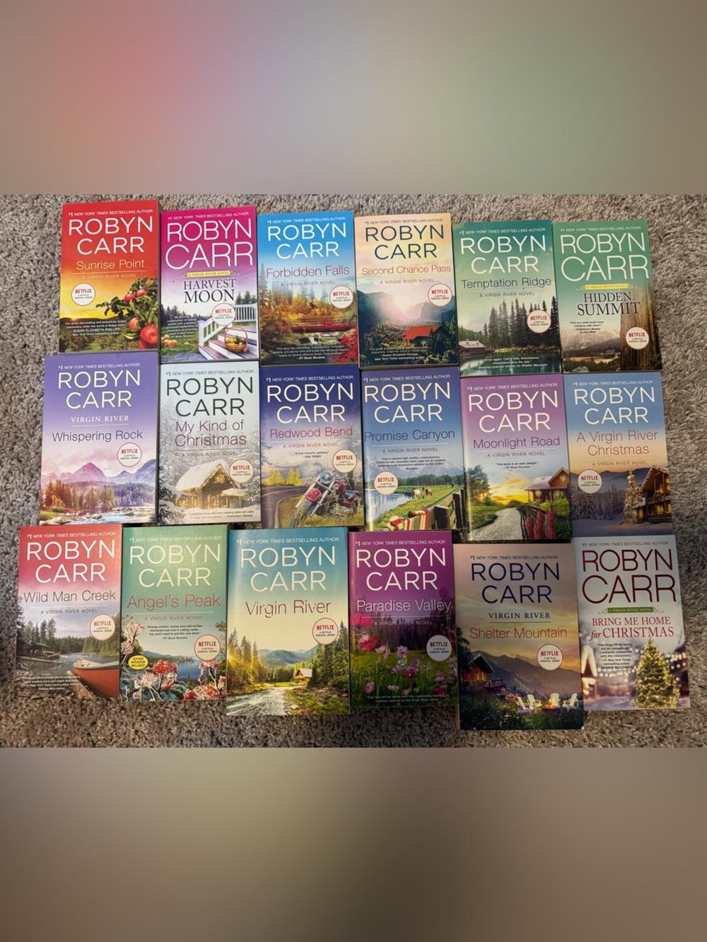 Robyn Carr Paperback Book Lot - Complete Virgin River Series.  New
